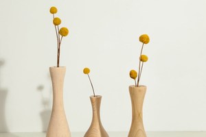 Qualité supérieure, pot de fleurs/vase en bois rustique elliptique sur pied pour usage intérieur, fait main, écologique, pot à bonsaï 500g - Product Image 6