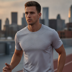 Camiseta de Entrenamiento de Secado Rápido para Gimnasio, Camiseta Deportiva de Alto Rendimiento, Logotipo Personalizado, Proveedor de Ropa Deportiva al por Mayor - Product Image 5