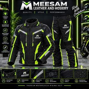 Veste et pantalon de moto en cuir coupe-vent pour homme, ensemble de vêtements de moto pour toutes les saisons - Product Image 3
