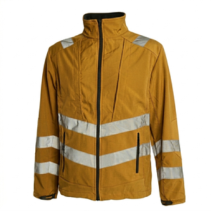 Chaqueta de Trabajo de Lona para Hombre, Servicio OEM al por Mayor, Transpirable, Ecológica, Resistente al Viento, con Cierre, Informal, de Moda, Chaqueta de Seguridad - Product Image 1