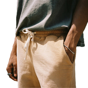 Pantalones Cortos para Hombre con Lavado Ácido, Tela de Algodón Lavada Estilo Retro, Ajuste Cómodo, Transpirables, Ropa Casual de Calle, Atuendo Veraniego con Estilo - Product Image 5