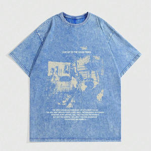 T-shirt long oversize unisexe de qualité supérieure, délavé à l'acide, 100 % coton, personnalisable pour la distribution de marques - Product Image 1