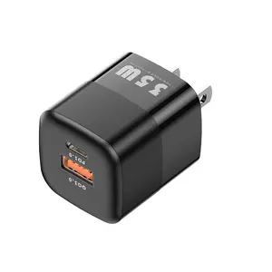 Высокое качество оригинальное зарядное устройство gaN 35w PD 12V 24V интеллектуальное распределение типа C + USB порт зарядное устройство для ноутбука bluetooth аудио