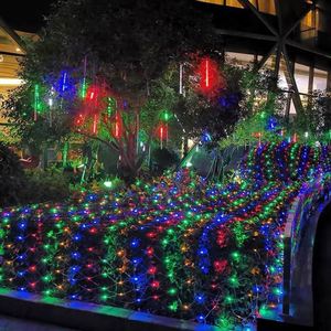 1.5*1.5M 3M*2M 4M*6M Net IP65 Waterproof 8 Modes Indoor <b>Christmas</b> Mesh Led Fairy <b>Lights</b> 96LEDs Warm White Dimmable - Product Image 2