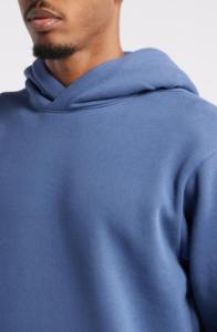 เสื้อฮู้ดผู้ชาย TERZO SPORTS สีน้ำเงิน ทรงปกติ พิมพ์ลายโลโก้เปลวไฟ สไตล์ลำลองแนวสตรีทแวร์ มีกระเป๋าหน้า ผลิตจากผ้า 100% - Product Image 3