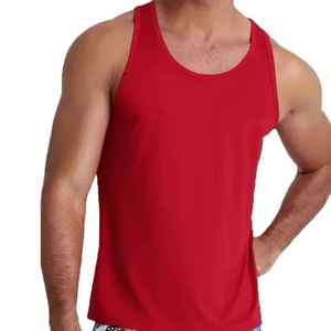 Débardeurs de musculation personnalisés pour hommes, sans manches, en polyester et coton, pour la gym et le fitness, de qualité supérieure. - Product Image 2
