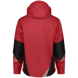 Men's <b>Red</b> Hooded <b>Waterproof</b> <b>Jacket</b> With Zipper Closure Sporty Style Winter Wear Polyester Shell - Product Image 5