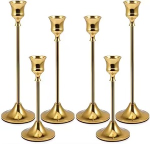 Support à bougie en métal au design haut de gamme, porte-bougie décoratif, centre de table élégant, décoration intérieure - Product Image 3