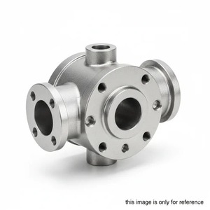 Cuerpo de Válvula de Cuatro Vías con Brida de Acero Inoxidable Fundido de Precisión, Carcasa Distribuidora, Pieza de Hardware para Tuberías de Alta Resistencia - Product Image 1