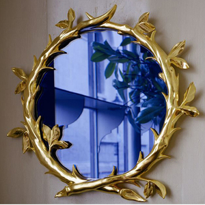 Luxury Home Decorative Wall <b>Mirror</b> Gold Colored Modern Stylish Christmas Wall Hanging <b>Mirror</b> for Bedroom Decoration - Product Image 4