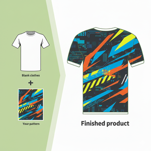 Camiseta de Manga Corta para Hombre, 100% Poliéster, Sublimación con Logotipo Personalizado, Transpirable, de Secado Rápido, Cuello Redondo, Estilo Casual Elegante - Product Image 2