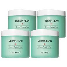 The Saem Derma Plan Green Tea Trouble Pads 70 Fogli/Pezzi 4 Confezioni Sconto per Uso Viso - Product Image 1