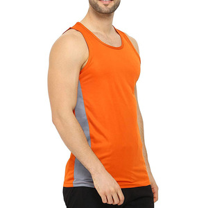 เสื้อกล้ามออกกำลังกายผู้ชายแบบใหม่ขายส่ง ระบายอากาศได้ดี คุณภาพสูง ผลิตตามสั่ง ผสมโพลีเอสเตอร์/คอตตอน ย้อมสีแบบไท-ได น้ำหนัก 120 กรัม บริการ OEM - Product Image 2