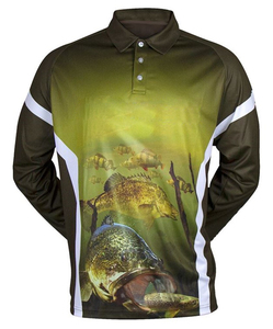 เสื้อโปโลแบบมีลายพิมพ์สำหรับผู้ชาย ขนาด XXL ออกแบบได้ตามสั่งสำหรับชุดยูนิฟอร์มสำนักงาน ระบายอากาศได้ดี เหมาะสำหรับตกปลา - Product Image 4
