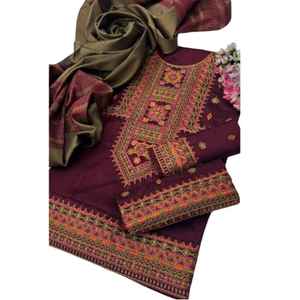 Salwar Kameez de Alta Calidad para Mujer, Vestido Indio y Pakistaní para Fiestas, Tela de la India y Pakistán - Product Image 1