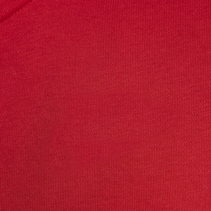 Sweat-shirt à col zippé rouge pour femme avec poche kangourou, manches longues, haut décontracté en polaire, vêtements de sport athlétiques, vente en gros - Product Image 3