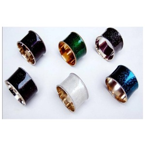 Serviette scintillante élégante et moderne en aluminium brillant, écologique, multicolore, personnalisable, en stock, pour événements et mariages - Product Image 1