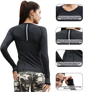 Camiseta de Natación para Mujer, Protección UV, Secado Rápido, Manga Larga, Compresión, OEM, Directo de Fábrica - Product Image 5