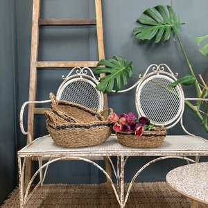 Cestas de mimbre de algas marinas Hogla con asas, ecológicas, 100% naturales, para lavandería, al por mayor - Product Image 4