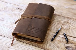 ปกสมุดบันทึกหนังกลับเนื้อนุ่มสัมผัสกำมะหยี่ ปกสมุดโน้ตหนัง ขายส่งเครื่องเขียนงานฝีมือ LBC-0009 - Product Image 5