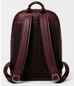 Black Genuine Leather Vintage Mens Business Travel Laptop <b>Backpack</b> <b>Waterproof</b> Anti-Theft Winter Polyester Zipper Portable - Product Image 2
