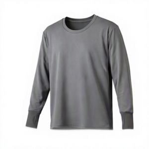 เสื้อยืดคอตตอน 200 กรัม ปักโลโก้ตามสั่ง OEM เสื้อยืดแขนยาวสำหรับฤดูใบไม้ร่วงและฤดูหนาวแบบใหม่ - Product Image 3