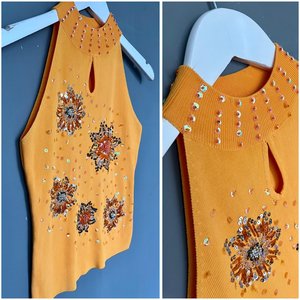 Diamond Fringed <b>Chain</b> Waist Beaded Vest Corset Crop Bustier for Women's <b>Bra</b> - Product Image 5