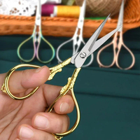 Nouvelles Ciseaux de Broderie Professionnels en Acier Inoxydable à Lame Courbée pour Cuticules, Ciseaux de Couture Droitiers