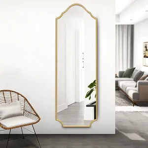 Modern Artistic Framed Wall <b>Mirror</b> Gold Metal Home Decor Living Room Interior Design Statement Piece - Product Image 3