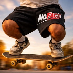 กางเกงขาสั้นออกซ์ฟอร์ดสีดำสำหรับผู้ชาย ซิปหน้า ผลิตจากโพลีเอสเตอร์ 100% เป็นมิตรกับสิ่งแวดล้อม เหมาะสำหรับใส่ลำลองในฤดูร้อน - Product Image 4