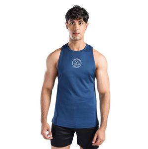 T-shirt de sport pour homme Teal Charger à manches tombantes, coupe oversize, en coton, pour entraînement, fitness, musculation, vêtement athlétique à coupe ample - Product Image 2
