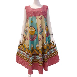 Klok 5, ropa informal con patrón floral de alta calidad para el verano, vestidos largos cómodos para el día a día en el hogar, método de tejido no tejido - Product Image 1