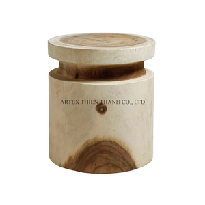 Wholesale Solid Wood <b>Stool</b> Handmade Natural Wooden Side Table Rustic Home Furniture Factory Direct Premium Quality Decor - Product Image 1