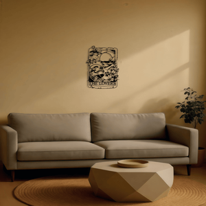 Decorazione da Parete in Metallo Stile Gotico con Teschio - Design Vintage in Ferro - Product Image 3