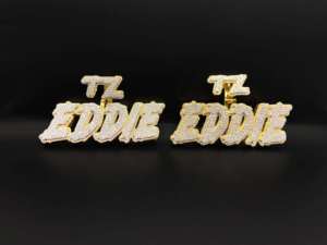 Pendentif Royal Bling Diamant Personnalisé Ice Hustle - Style Hip Hop Ice Legacy en Alliage Plaqué Argent - Product Image 3