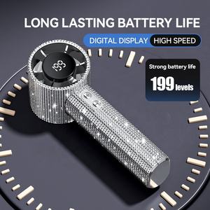<span class=keywords><strong>Ventilador</strong></span> de Mano Mini de Lujo con Diamantes Brillantes, Recargable por USB, de Alta Velocidad, Refrigeración por Aire, Portátil para Auto, Exteriores, Hotel, RV - Product Image 3