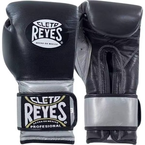 Guantes de Boxeo Profesionales Cleto Reyes, de Cuero Negro, con Cordones y Correa Ajustable para la Muñeca, para Adultos - Product Image 2