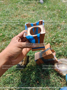 Quemador de madera de resina elegante Bakhoor hecho a mano estilo árabe Mubkhar para Ramadán, Eid y presentación de fragancia festiva - Product Image 5