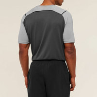 LEDBURY Sportswear – T-shirt d'entraînement à séchage rapide, personnalisé, respirant, à manches courtes, coupe classique, en tissu extensible type toile, grande taille