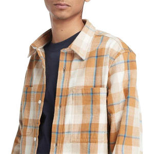 Chemise en flanelle à carreaux pour homme, manches longues, décontractée, boutonnée, col rabattu, pour l'automne, confortable, prix raisonnable - Product Image 5
