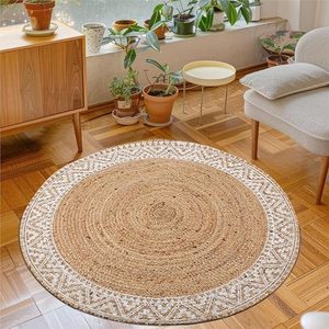 Alfombra de Yute Trenzado de 6 Pies de Alta Calidad, Ecológica, de Pelo Medio, Hecha a Mano, Tejida Naturalmente, para Entrada y Sala de Estar, ¡Gran Venta! - Product Image 5