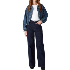 New Fashion Women's Denim <b>Jeans</b> <b>Jacket</b> Spring Autumn Plain Washed Eco-Friendly Outdoor Polyester/Cotton Casual <b>Black</b> Reversible - Product Image 4