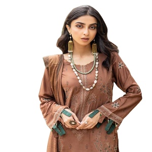 Vestidos indios de Pakistán de viscosa Lehenga Choli de uso diario de tela Jacquard indio para mujer - Product Image 1