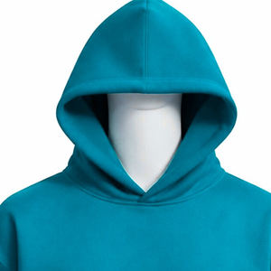 Sudaderas con Capucha de Alta Calidad al por Mayor, 100% Algodón, Felpa, Color Sólido, Hombros Caídos, con Bolsillo, para Hombre - Product Image 3