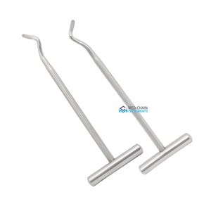 Juego de 2 Elevadores Dentales Potts 6X y 7X de Acero Inoxidable, Instrumentos Quirúrgicos para Extracción de Dientes - Product Image 4
