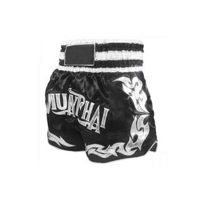 Shorts de Muay Thai taille haute noir et blanc pour homme, imprimés, pour la boxe thaï et le MMA, vente en gros - Product Image 2