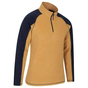 เสื้อกอล์ฟแบบซิป ¼ สีเทา สำหรับใส่ทำงานกลางแจ้ง ผ้าฟลีซขนแกะ แขนเสื้อยืดหยุ่น รุ่นใหม่ - Product Image 3