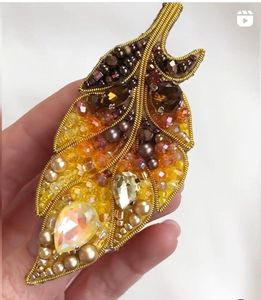 MD HANDICRAFTS Designer Hand Embroidered Beaded Brooch for <b>Women</b> 16-20y Colorful Handmade Embroidery-Gift <b>Wedding</b> Fashion - Product Image 1