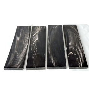 Placa de Cuerno de Búfalo Natural Hecha a Mano, con Rayas Blancas y Negras, para Fabricación de Marcos de Cuerno, Bloques Rectangulares de Alta Calidad - Product Image 1