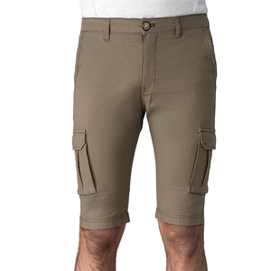 Pantalones Cortos Cargo de Verano para Hombre, Color Sólido, Cintura Media, Cierre de Botones, Secado Rápido, Material de Lona, Pantalones Cortos Casuales - Product Image 5